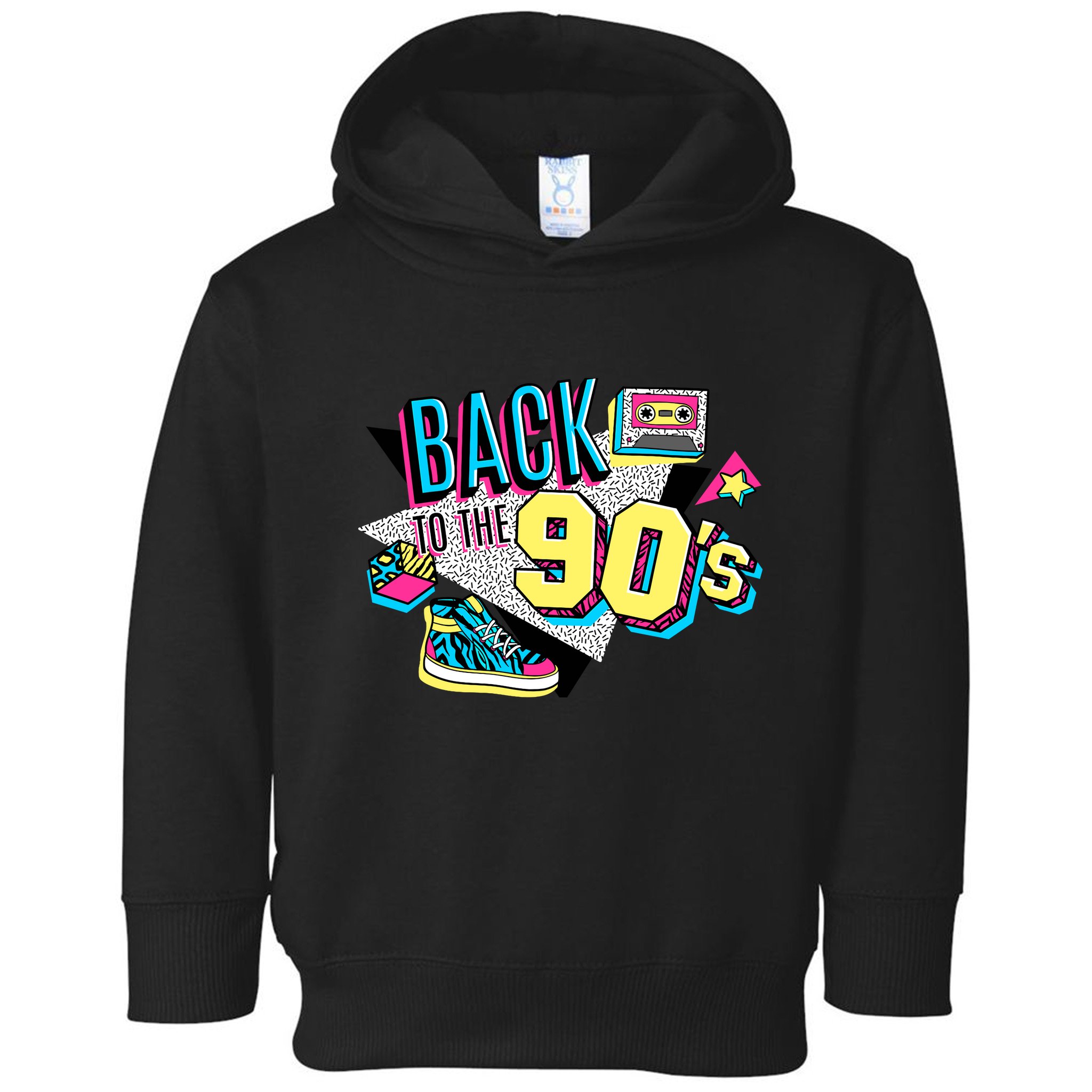 S WoS Vintage Retro Back To 90S Graphic Design Toddler Hoodie