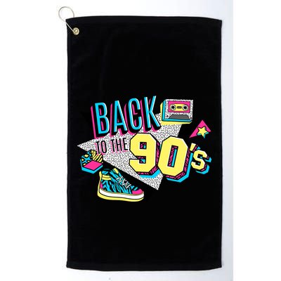 S WoS Vintage Retro Back To 90S Graphic Design Golf Towel