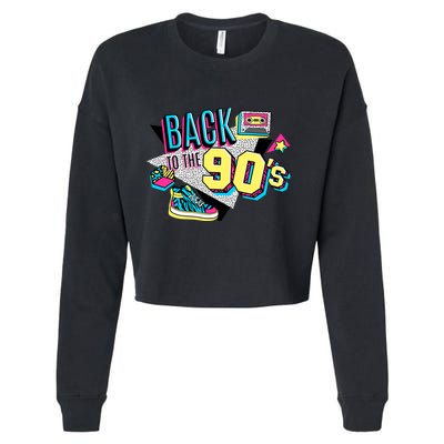 S WoS Vintage Retro Back To 90S Graphic Design Cropped Pullover Crew