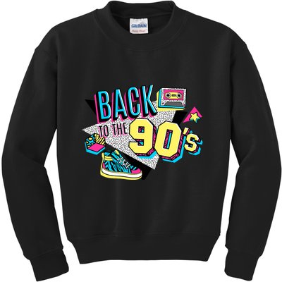 S WoS Vintage Retro Back To 90S Graphic Design Kids Sweatshirt