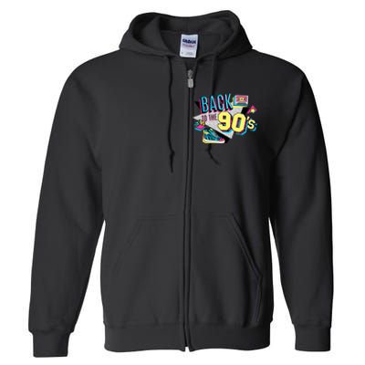 S WoS Vintage Retro Back To 90S Graphic Design Full Zip Hoodie