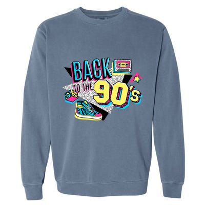 S WoS Vintage Retro Back To 90S Graphic Design Garment-Dyed Sweatshirt