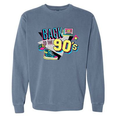 S WoS Vintage Retro Back To 90S Graphic Design Garment-Dyed Sweatshirt