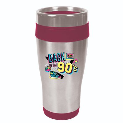 S WoS Vintage Retro Back To 90S Graphic Design 16oz Travel Tumbler