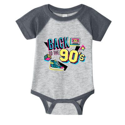 S WoS Vintage Retro Back To 90S Graphic Design Infant Baby Jersey Bodysuit