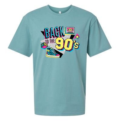 S WoS Vintage Retro Back To 90S Graphic Design Sueded Cloud Jersey T-Shirt