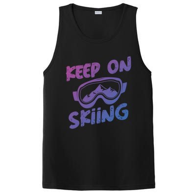 Ski Winter Vacation Keep On Skiing Cute Gift PosiCharge Competitor Tank