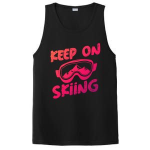 Ski Winter Vacation Keep On Skiing Cute Gift PosiCharge Competitor Tank