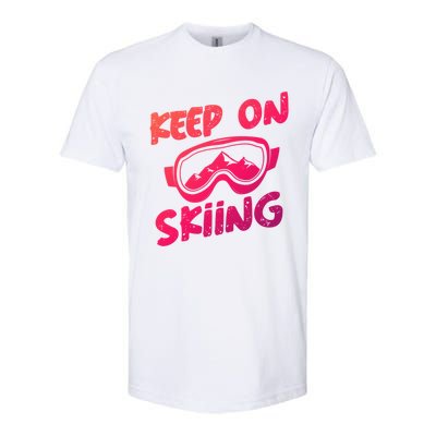 Ski Winter Vacation Keep On Skiing Cute Gift Softstyle® CVC T-Shirt