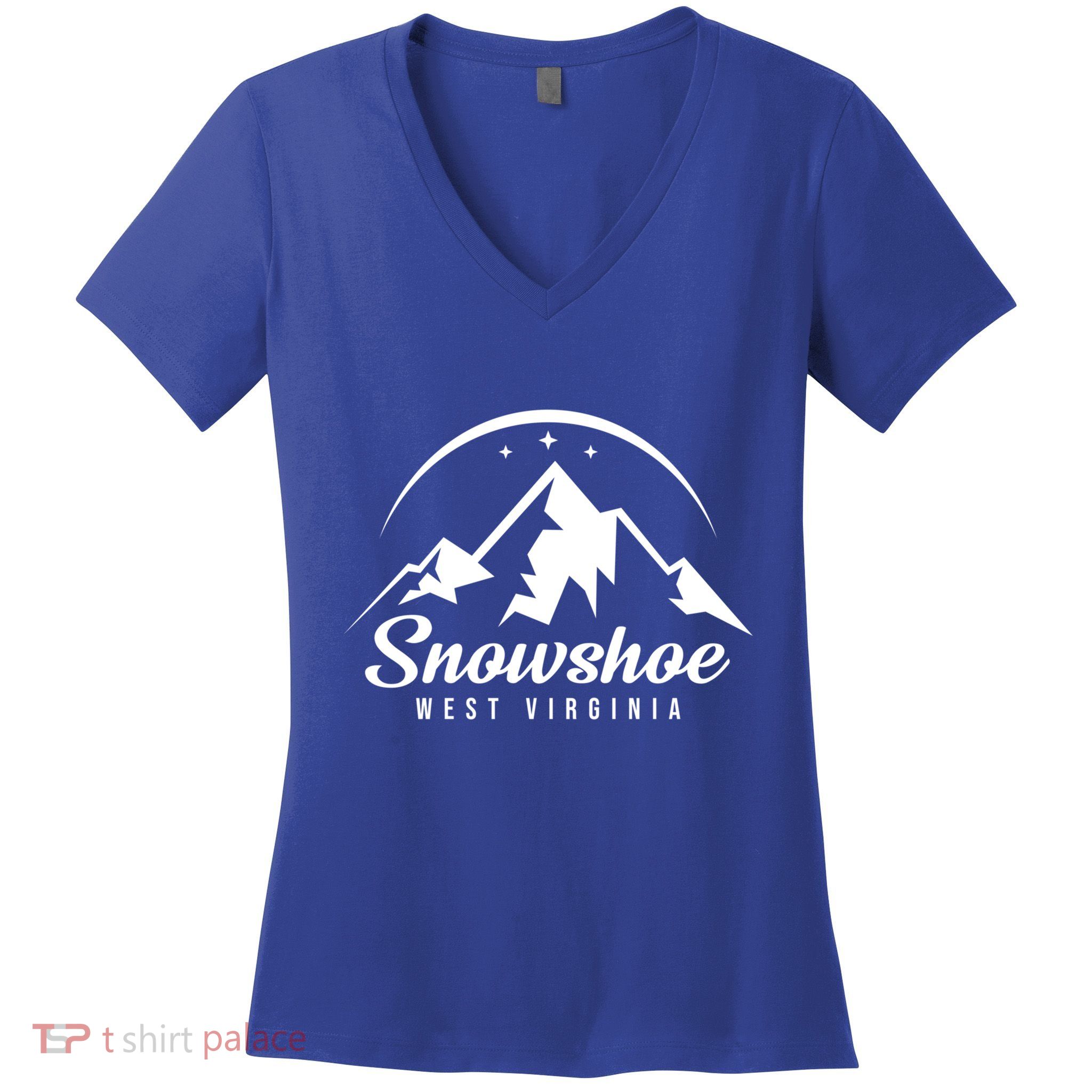 Snowshoe West Virginia Ski Resort Skiing Snowboarding Gift Women's V-Neck T-Shirt