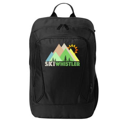 Ski Whistlerretro Vintage Whistler Bc City Backpack