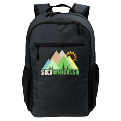 Ski Whistlerretro Vintage Whistler Bc Daily Commute Backpack