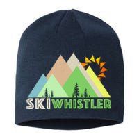 Ski Whistlerretro Vintage Whistler Bc Sustainable Beanie