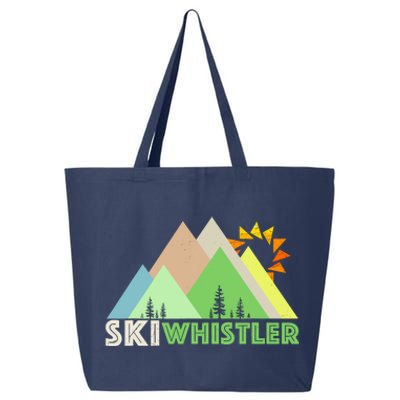 Ski Whistlerretro Vintage Whistler Bc 25L Jumbo Tote