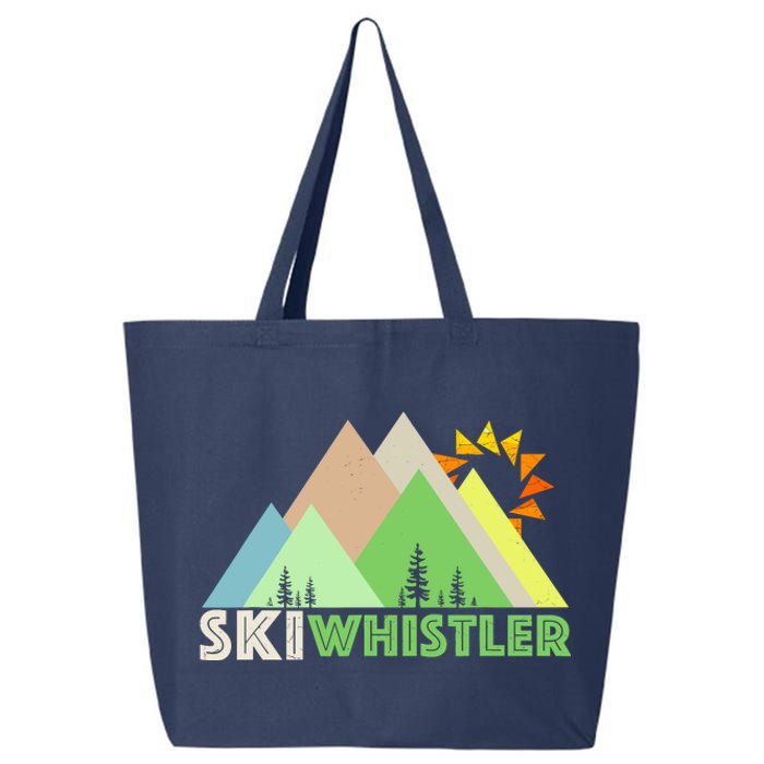 Ski Whistlerretro Vintage Whistler Bc 25L Jumbo Tote