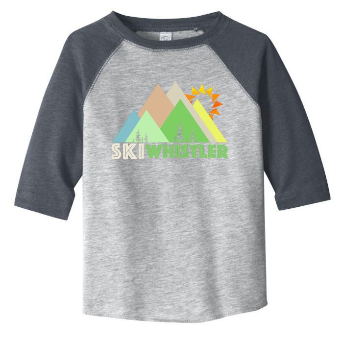 Ski Whistlerretro Vintage Whistler Bc Toddler Fine Jersey T-Shirt