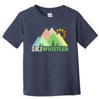 Ski Whistlerretro Vintage Whistler Bc Toddler T-Shirt