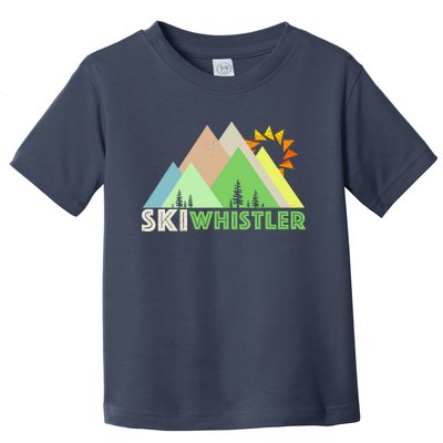 Ski Whistlerretro Vintage Whistler Bc Toddler T-Shirt