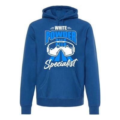 Skiing Winter Vaccation Ski Lover Cool Gift Premium Hoodie