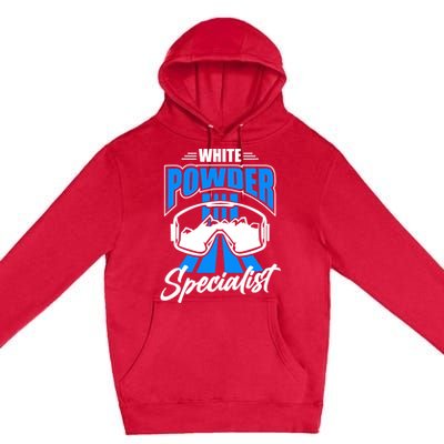 Skiing Winter Vaccation Ski Lover Cool Gift Premium Pullover Hoodie