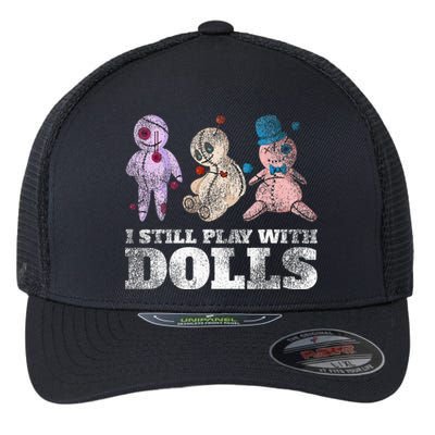 Scary Witch Voodoo Doll Women Gift Funny Halloween Flexfit Unipanel Trucker Cap