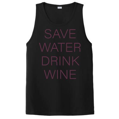 Save Water Wine Typographic Gift PosiCharge Competitor Tank