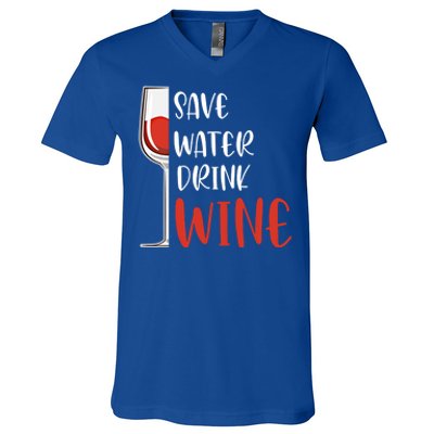 Save Water Wine Winemaker Wine Gift V-Neck T-Shirt