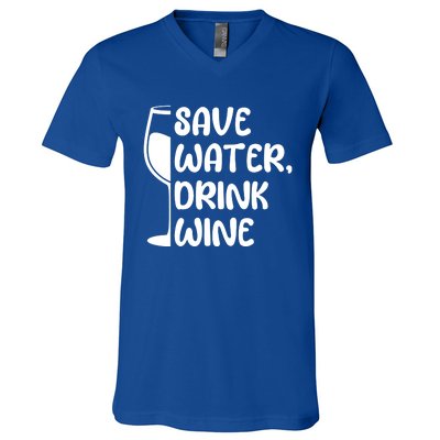 Save Water Wine Winemaker Wine Gift V-Neck T-Shirt