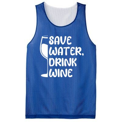 Save Water Wine Winemaker Wine Gift Mesh Reversible Basketball Jersey Tank