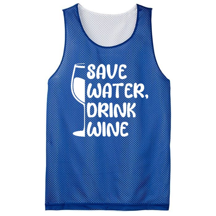 Save Water Wine Winemaker Wine Gift Mesh Reversible Basketball Jersey Tank