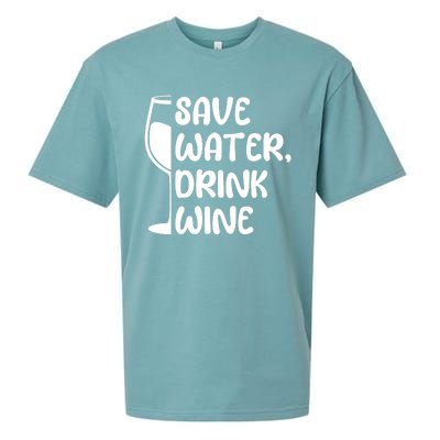 Save Water Wine Winemaker Wine Gift Sueded Cloud Jersey T-Shirt