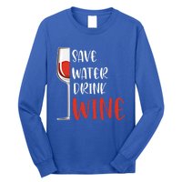 Save Water Wine Winemaker Wine Gift Long Sleeve Shirt