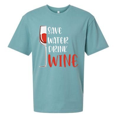 Save Water Wine Winemaker Wine Gift Sueded Cloud Jersey T-Shirt