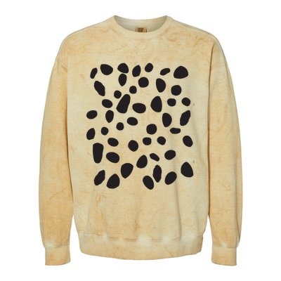 Spotted White With Black Polka Dots Dalmatian Colorblast Crewneck Sweatshirt