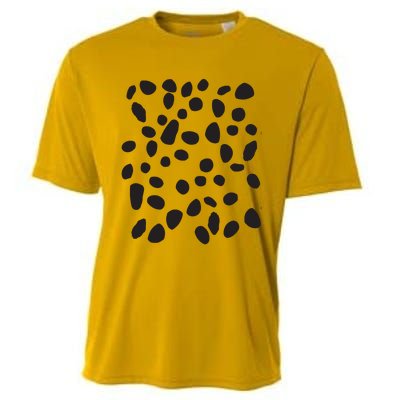 Spotted White With Black Polka Dots Dalmatian Cooling Performance Crew T-Shirt