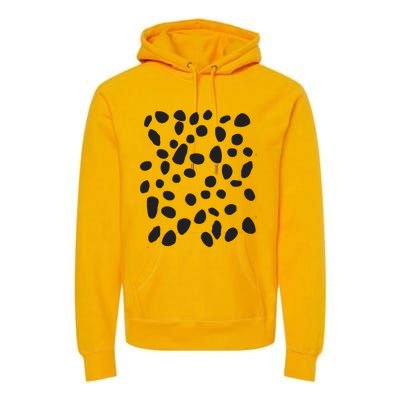 Spotted White With Black Polka Dots Dalmatian Premium Hoodie