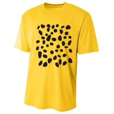 Spotted White With Black Polka Dots Dalmatian Performance Sprint T-Shirt