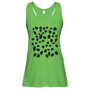 Spotted White With Black Polka Dots Dalmatian Ladies Essential Flowy Tank