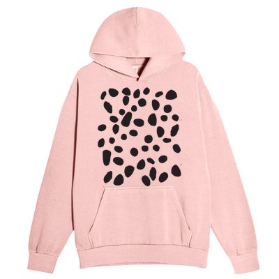 Spotted White With Black Polka Dots Dalmatian Urban Pullover Hoodie