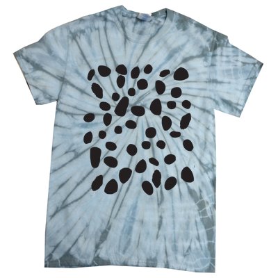 Spotted White With Black Polka Dots Dalmatian Tie-Dye T-Shirt