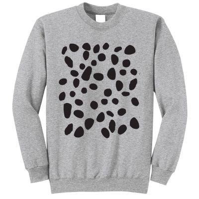 Spotted White With Black Polka Dots Dalmatian Sweatshirt