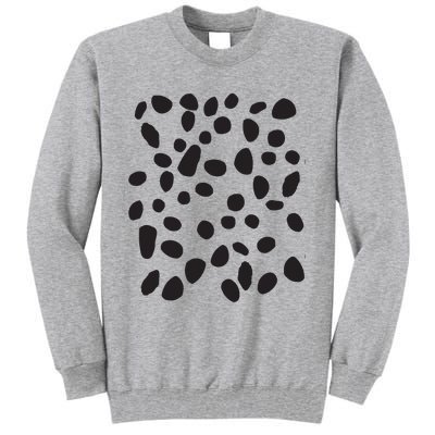 Spotted White With Black Polka Dots Dalmatian Tall Sweatshirt