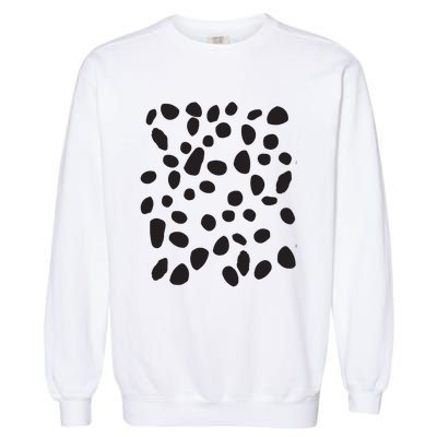 Spotted White With Black Polka Dots Dalmatian Garment-Dyed Sweatshirt