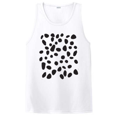 Spotted White With Black Polka Dots Dalmatian PosiCharge Competitor Tank