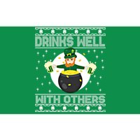 S Well With Others Funny St PaddyS Day Green Ugly Xmas Funny Gift Bumper Sticker