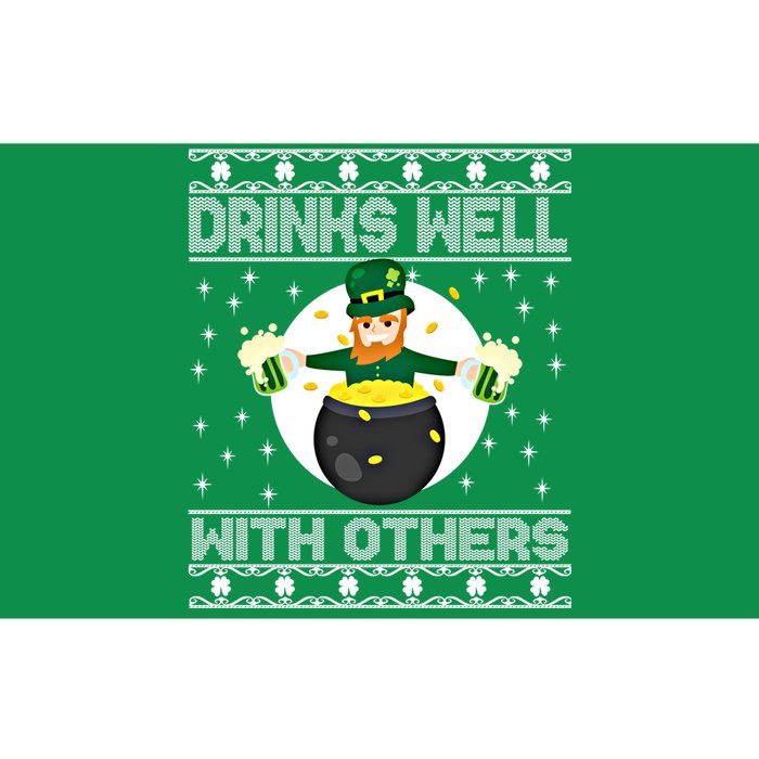 S Well With Others Funny St PaddyS Day Green Ugly Xmas Funny Gift Bumper Sticker