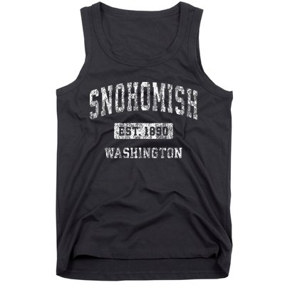 Snohomish Washington Wa Vintage Established Tank Top