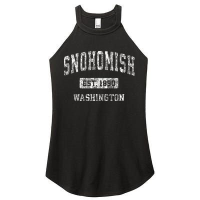 Snohomish Washington Wa Vintage Established Women's Perfect Tri Rocker Tank