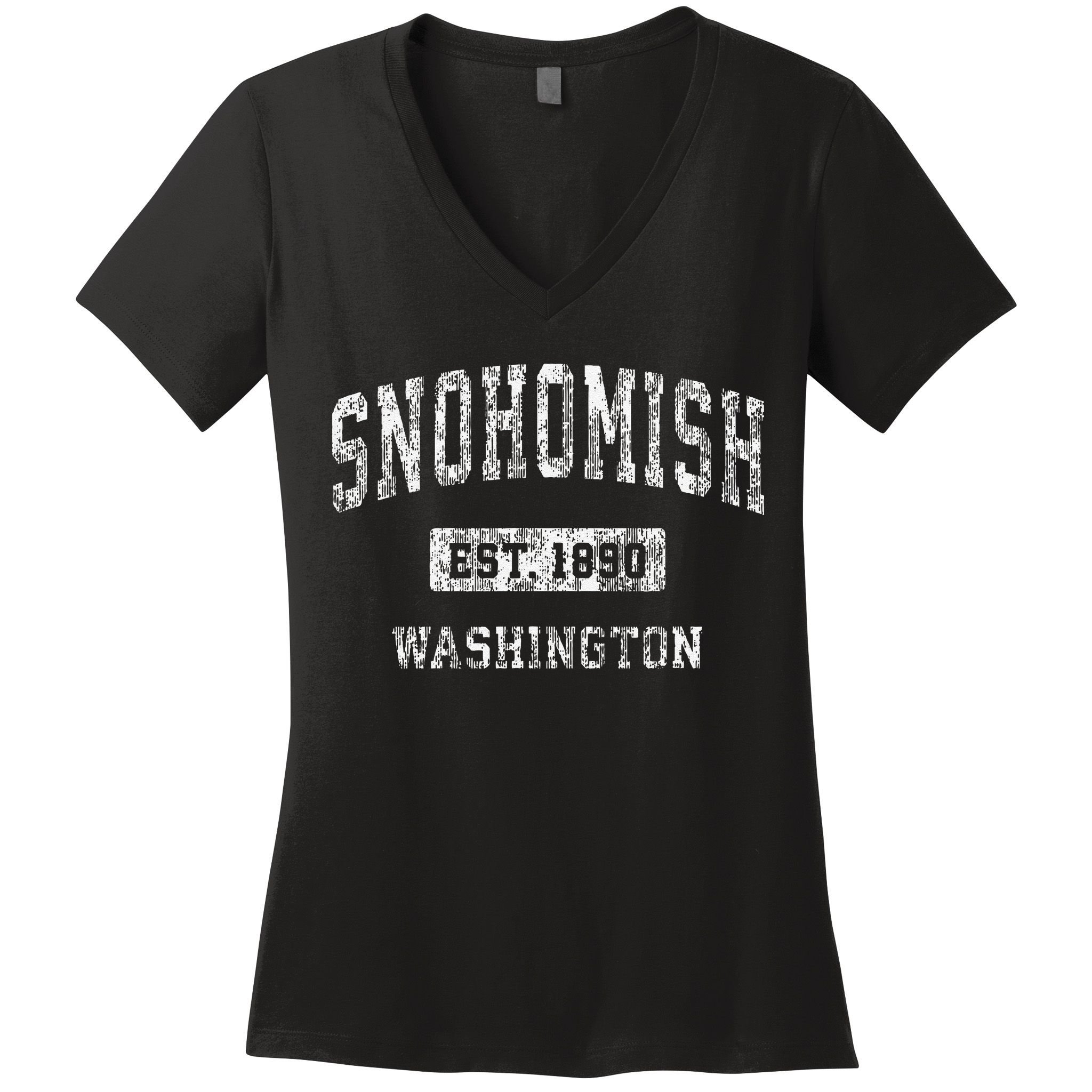 Snohomish Washington Wa Vintage Established Women's V-Neck T-Shirt