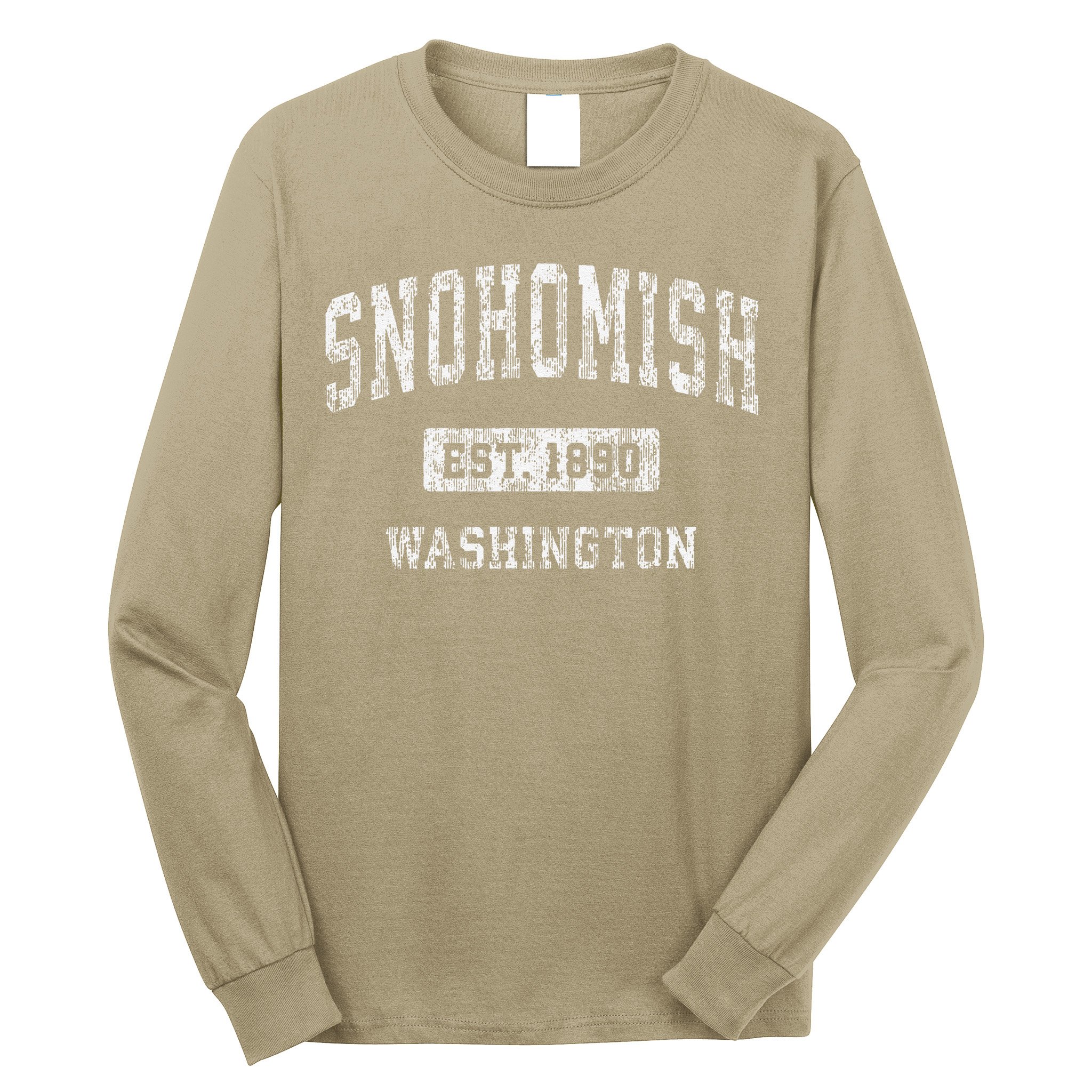 Snohomish Washington Wa Vintage Established Long Sleeve Shirt